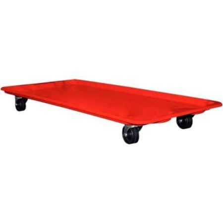 MFG TRAY Molded Fiberglass Dolly 780138 for 42-1/2" x 20" x 14-1/4" Tote, Red 7801385280